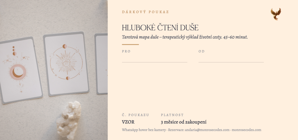 poukaz hluboke cteni duse